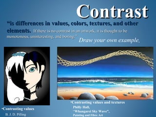 Contrastingly Nash. elements and principles of design.new and improved | PPT