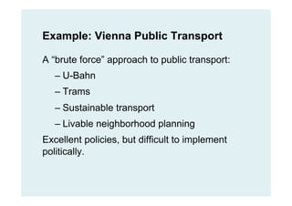 Vienna: public transport annual tickets
 