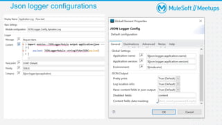 Json logger configurations
 