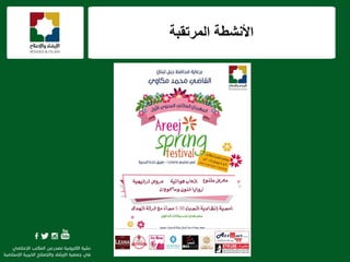 ‫المرتقبة‬ ‫األنشطة‬
 