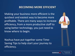 Time Saving Tips from Nashua | PPT