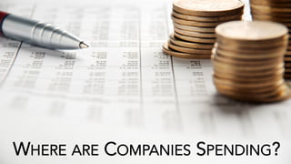 WHERE ARE COMPANIES SPENDING?
 