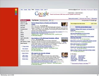 42Wednesday, July 9, 2008
 