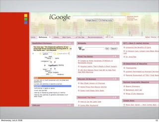 52Wednesday, July 9, 2008
 