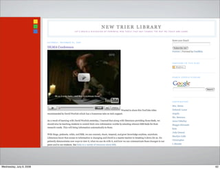 62Wednesday, July 9, 2008
 