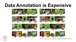 Data Annotation is Expensive
Source: Jia, Yangqing. 2014). Learning Semantic Image Representations at a Large Scale.
 