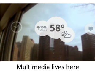 Multimedia lives here
 