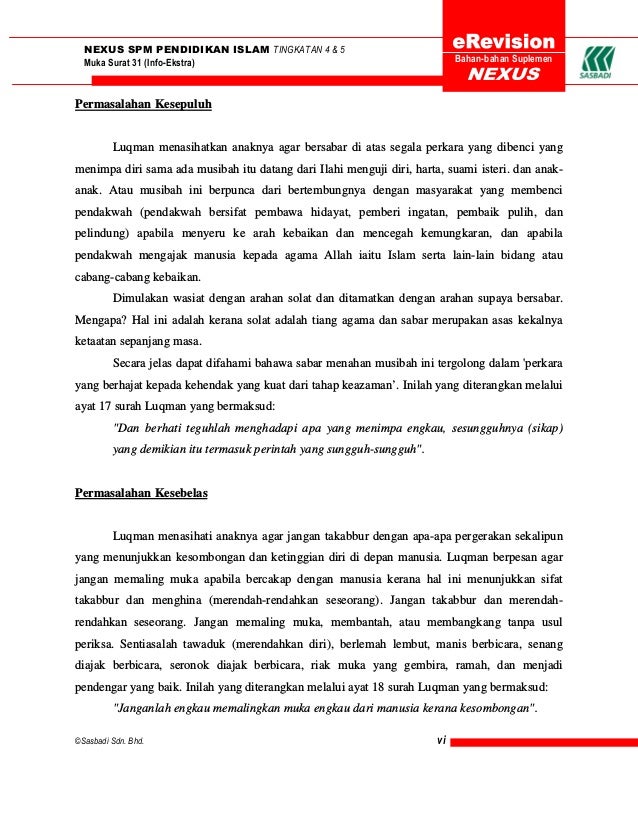 Nasihat Luqmanul Hakim