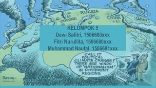 KELOMPOK 5
Dewi Safitri, 1506680xxx
Fitri Nurullita, 1506680xxx
Muhammad Naufal, 1506681xxx
 