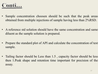 ANALYSIS OF INJECTABLE DOSAGE FORM | PPTX