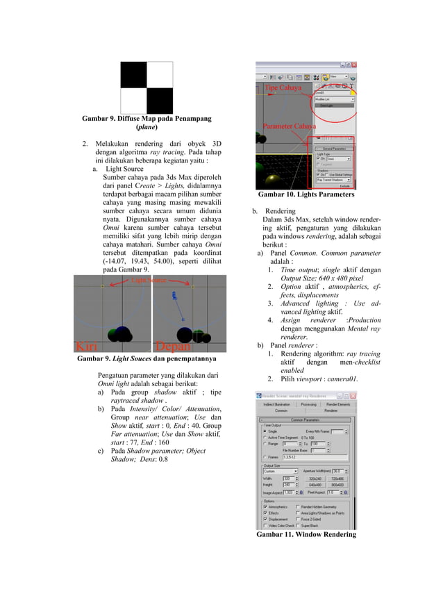 Naskah algorithma ray tracing & sceneline | PDF