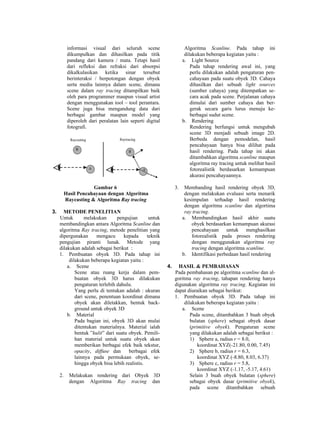Naskah algorithma ray tracing & sceneline | PDF
