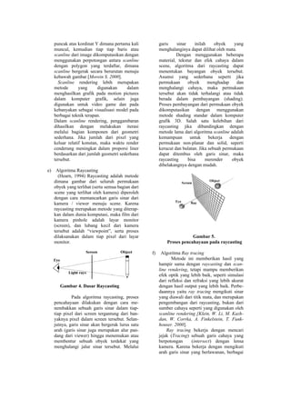Naskah algorithma ray tracing & sceneline | PDF