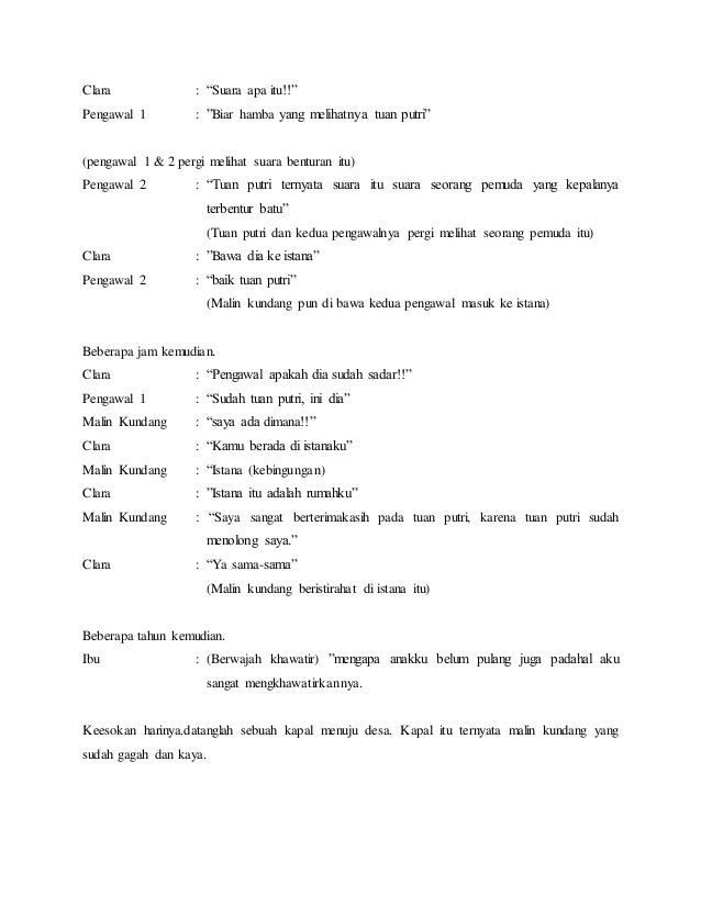 Naskah bwg mrh&pth,drama malin kundang Naskah bwg mrh&pth,drama malin kundang