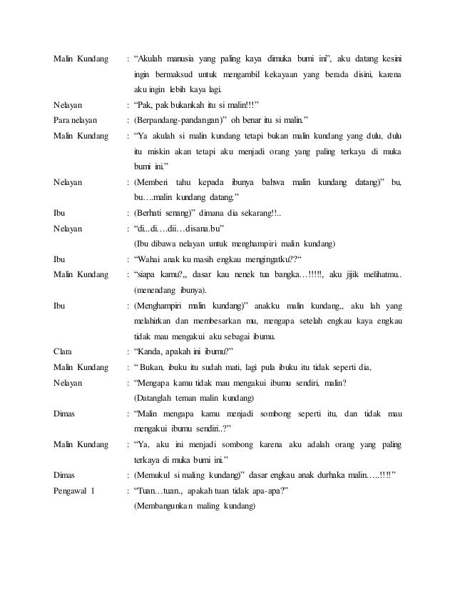 Naskah bwg mrh&amp;pth,drama malin kundang