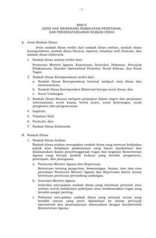 Naskah dinas kemenag | PDF