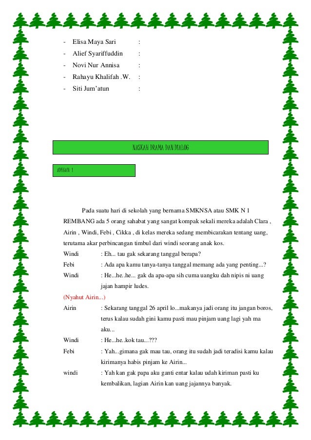 Naskah drama benalu dalam ikatan sejati sahabat