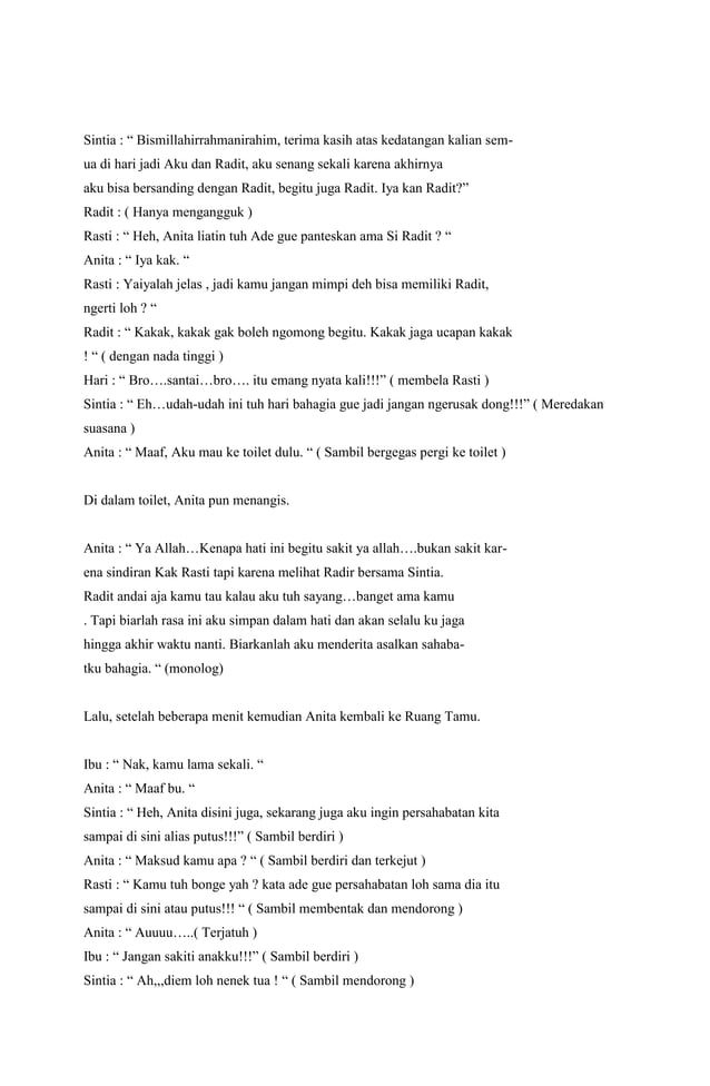 Naskah drama 7 orang | PDF