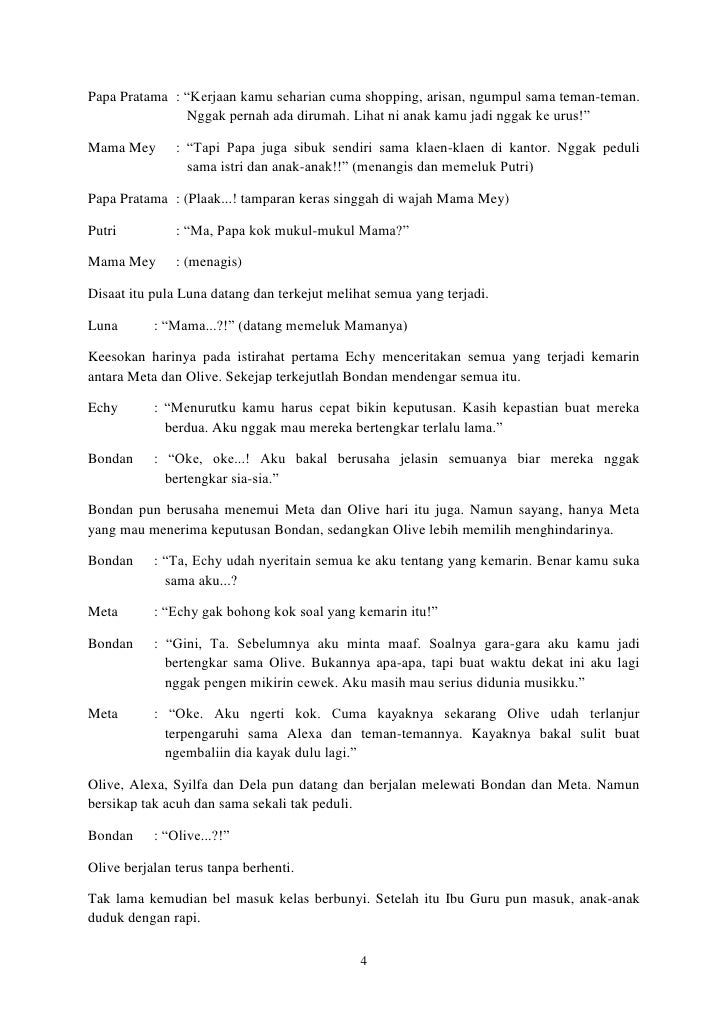 NASKAH DRAMA ARTI SAHABAT INDOSIAR