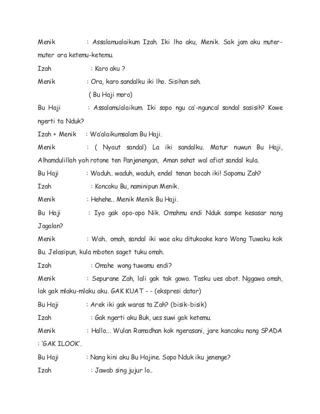 Naskah Drama Jawa Naskah Drama Jawa