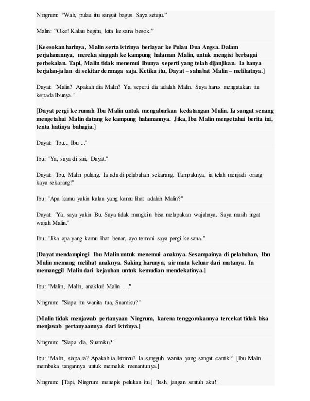 Naskah Drama Malin Kundang