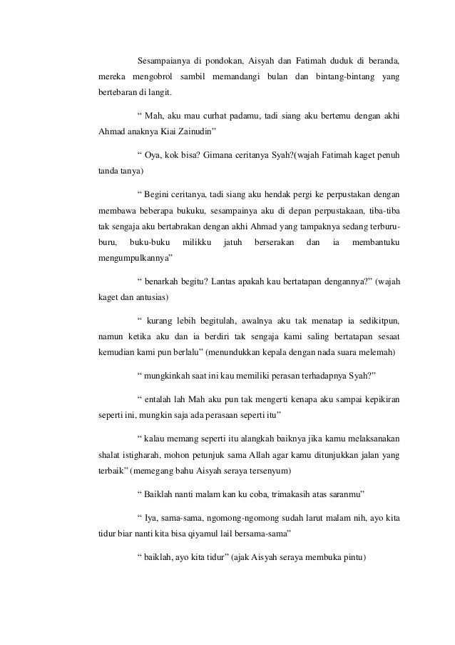 Naskah drama religi dan percintaan