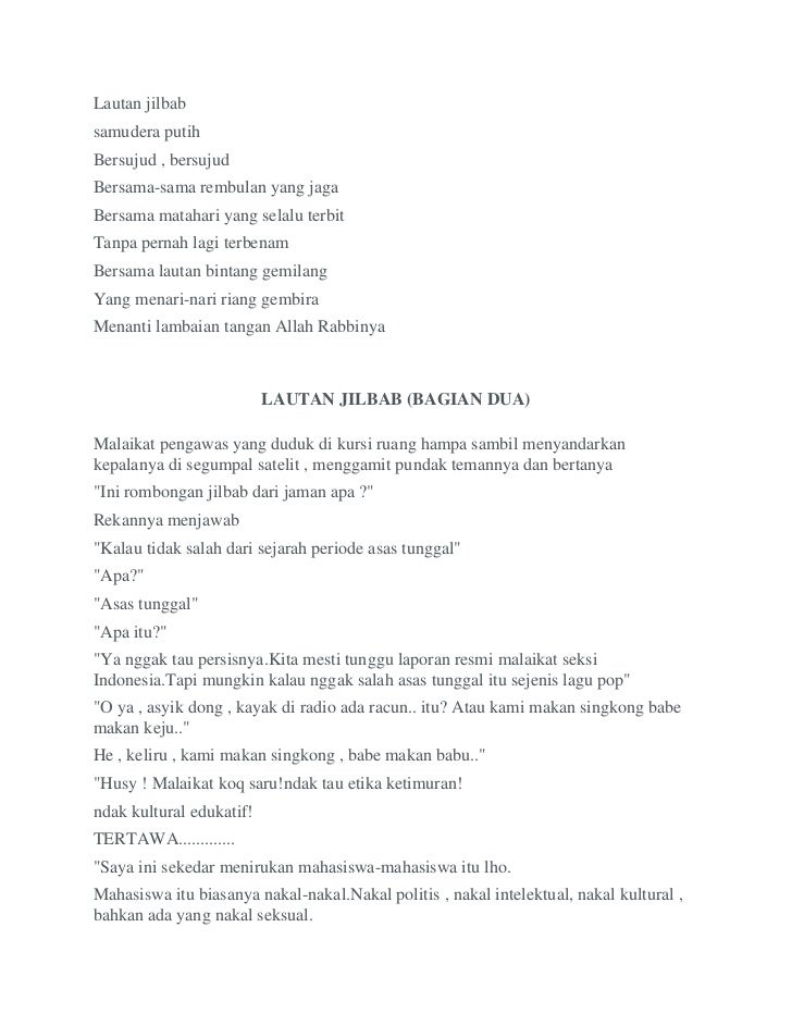 Naskah Pementasan &quot;Lautan Jilbab&quot;