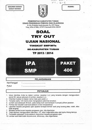 r1*.r++ l'
tfJf (
.1 rll i k
tt- * {
DOKUTI{EN DAERAH
SANGAT RAHASH
RUANG:
PEMERINTAH KABUPATEN TUBAN
DINAS PENDIDIKAN PEM...