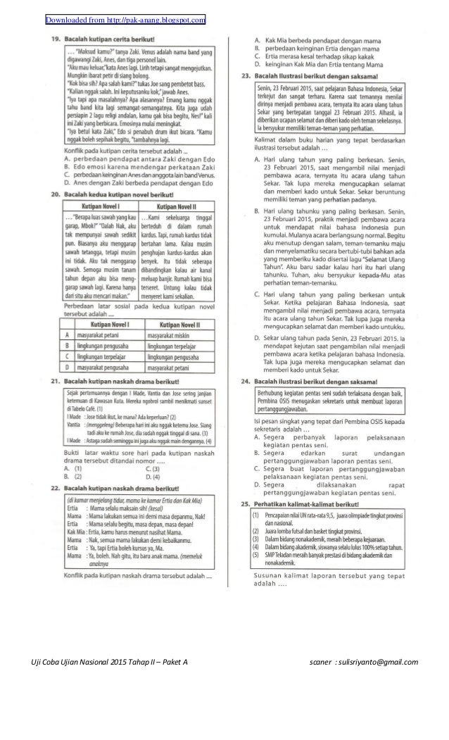Naskah soal ucun dki jakarta 2015 tahap 2 by pak anang 