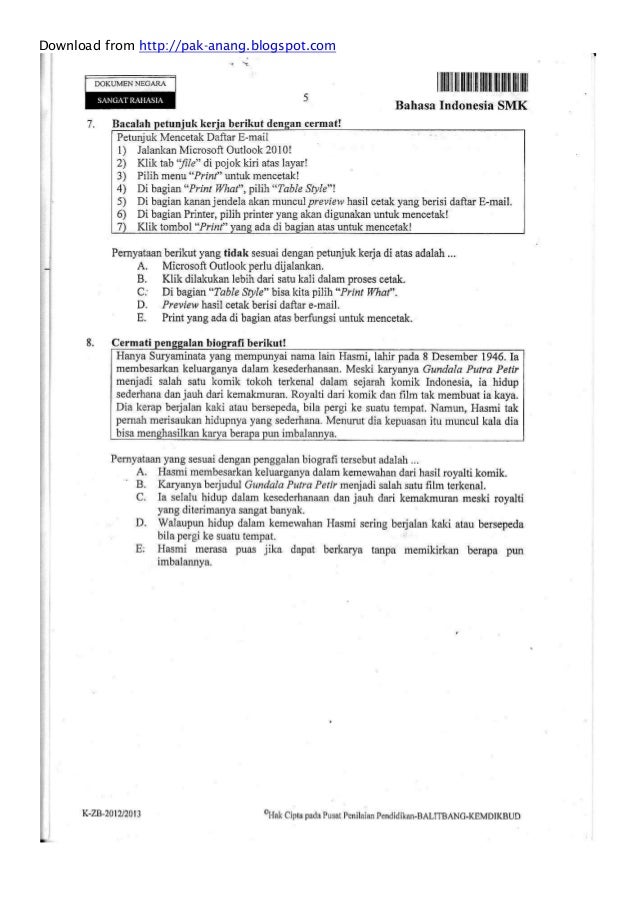 Essay usbn bahasa indonesia smp image