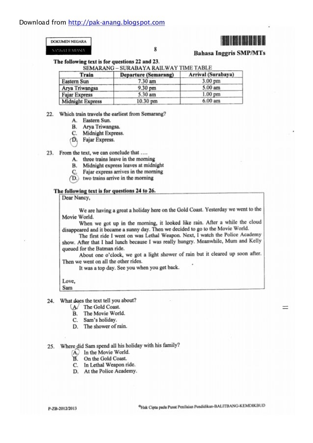 Naskah Soal Un Bahasa Inggris Smp 2013 Paket 1 | naskah soal un bahasa inggris smp 2013 paket 1 Naskah Soal Un Bahasa Inggris Smp 2013 Paket 1 | naskah soal un bahasa inggris smp 2013 paket 1