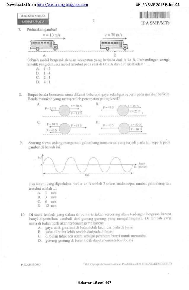 Naskah soal un ipa smp 2013 (40 paket soal) pak anang.blogspot.com