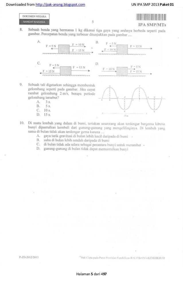 Naskah soal un ipa smp 2013 (40 paket soal) pak anang.blogspot.com