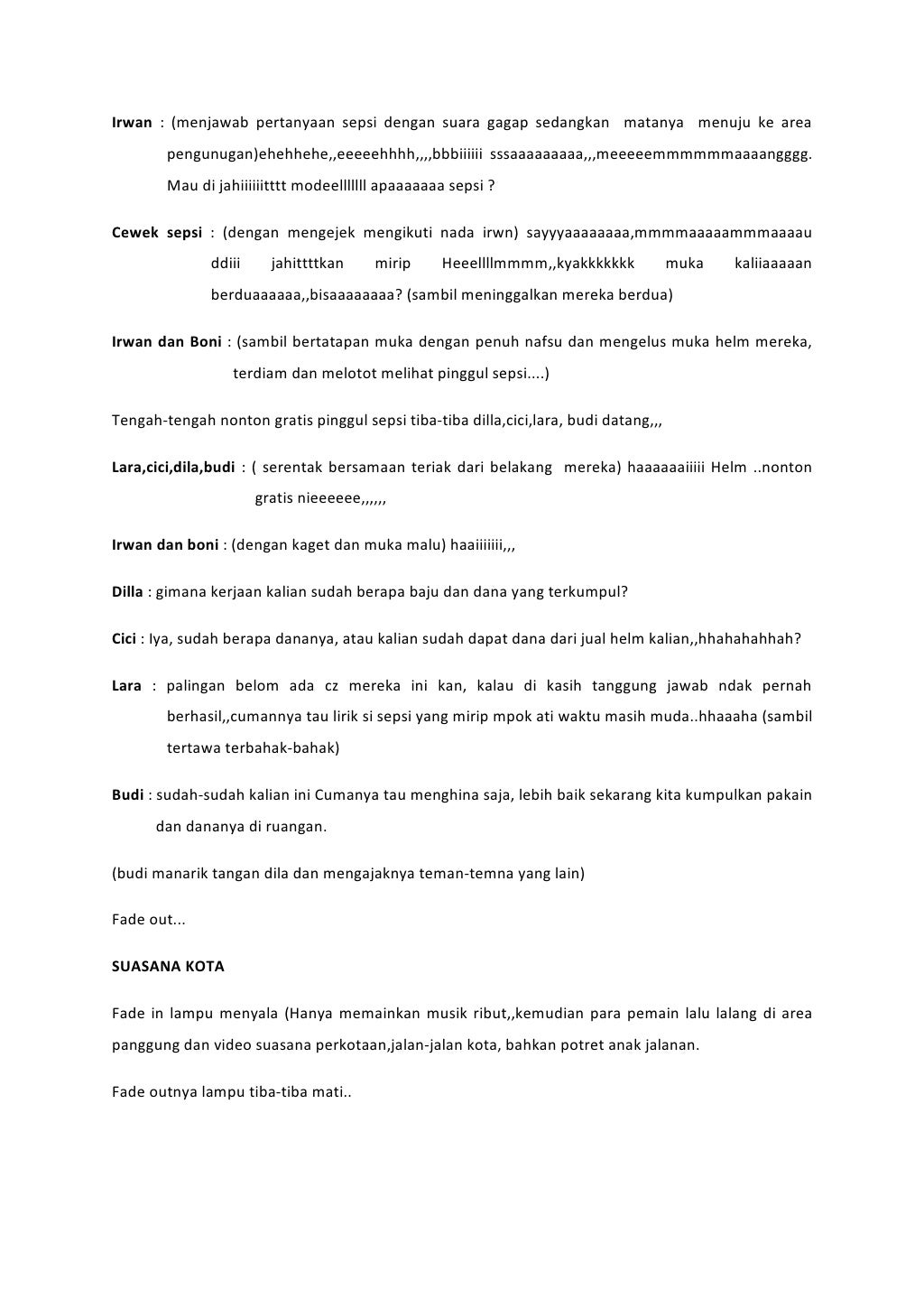 Naskah teater perahu kertas