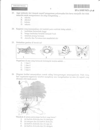 DOKTJMENNEGARA
l

fiilltilil ililfi

til

ililfl til illt ilt ilil

IPA SMP/MTs ,p-tg

23.

Agar terhindar dari dampak neg...