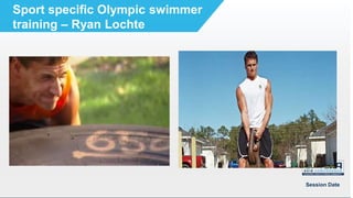 • First Level
 Second Level
o Third Level
 Forth Level
- Fifth Level
Session Date
Sport specific Olympic swimmer
training – Ryan Lochte
 