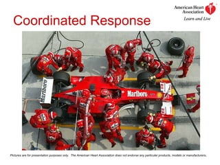Coordinated Response Pictures are for presentation purposes only.  The American Heart Association does not endorse any particular products, models or manufacturers . 