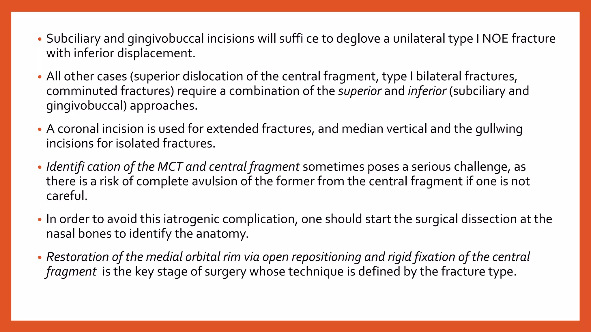 Naso orbito-ethmoid fractures | PPTX