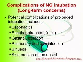 Ng Tube Injuries Nasogastric Tube (NGT) insertion and removal | PPS