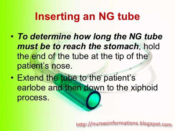 Nasogastric Tube (NGT) insertion and removal