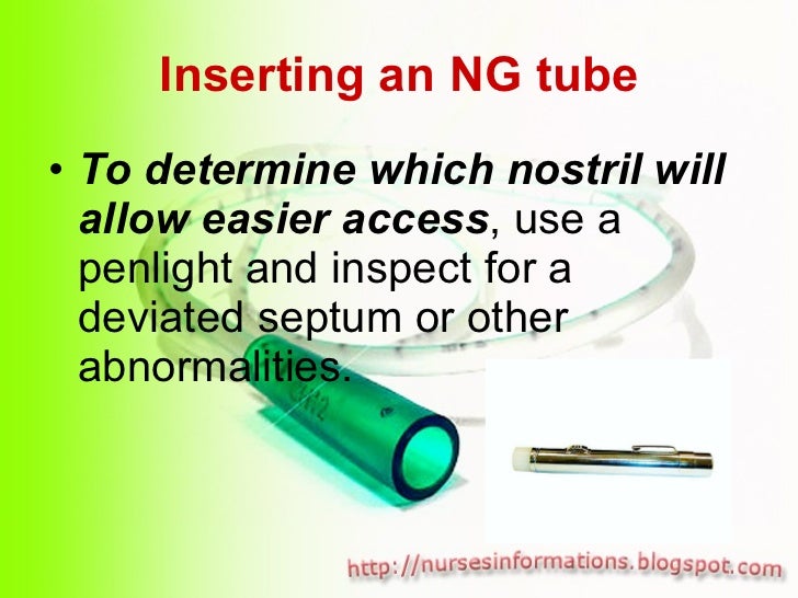 Nasogastric Tube (NGT) insertion and removal