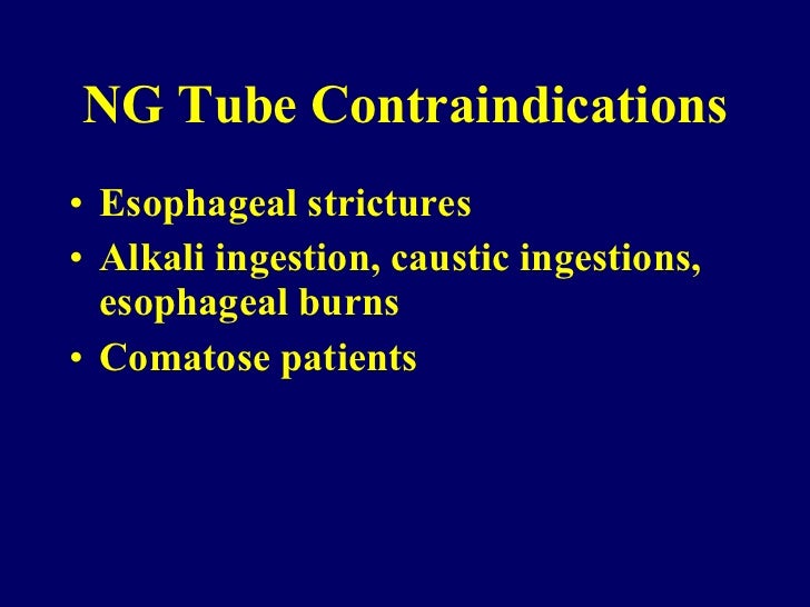 Nasogastric Intubation