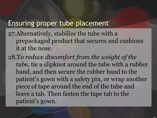 Inserting an ng tube18