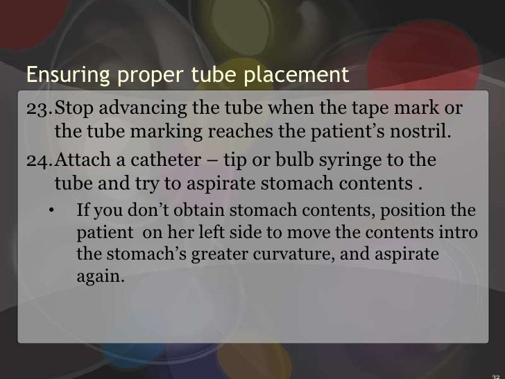 Nasogastric Tube Insertion