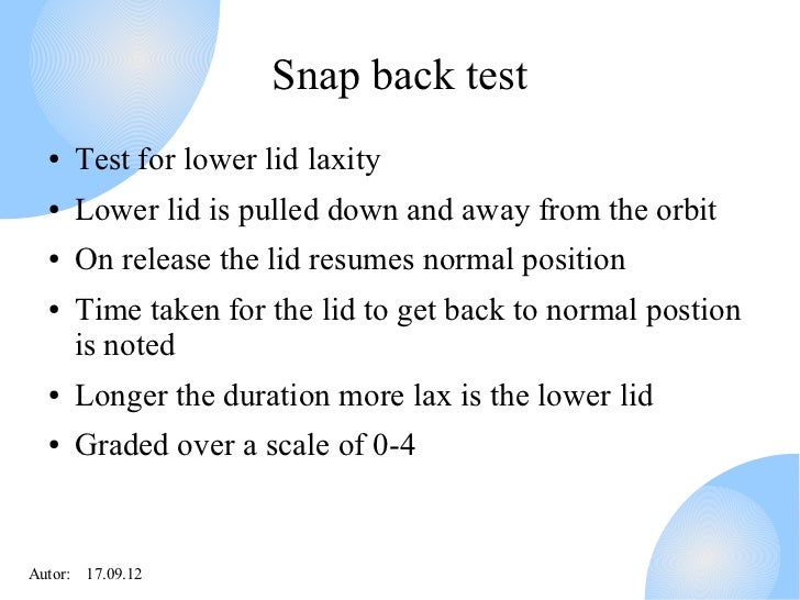 nasolacrimal system examination