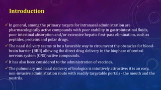 Nasopulmonary Drug Delivery System | PDF