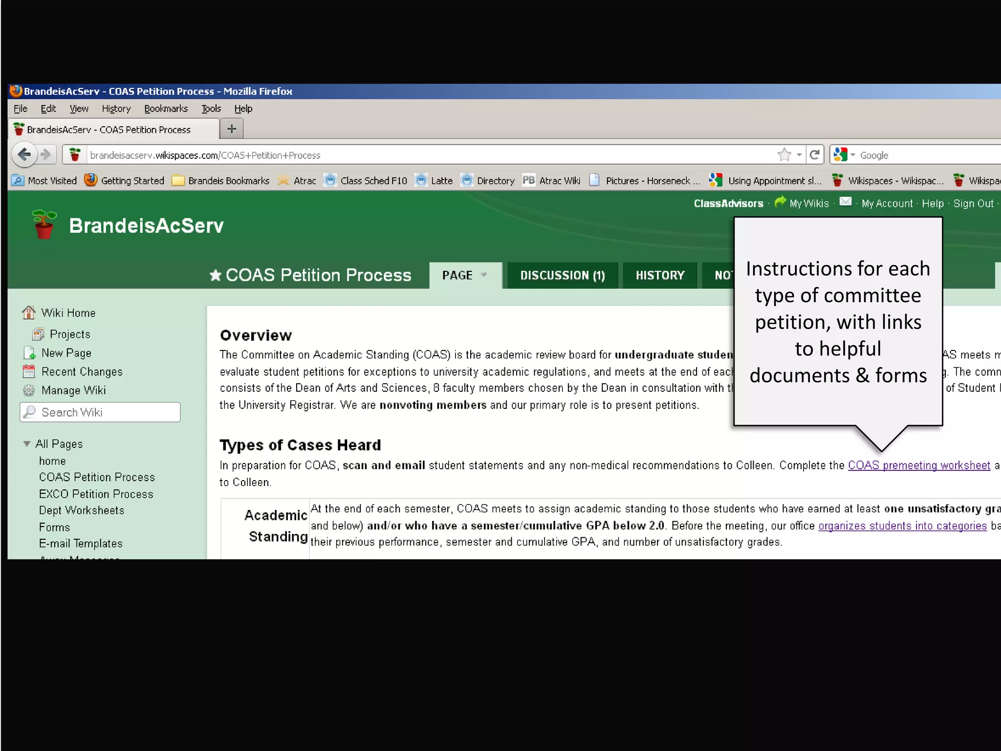 Instructions for each
 type of committee
 petition, with links
      to helpful
 documents & forms
 