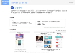 신규 매체 & 신규 광고 상품278
삼성 페이
신용카드와 연동된 모바일 간편 결제 서비스로, 삼성 스마트폰 내 임베디드되어 있어 모바일 결제 앱 중 가장 많은 이용자 보유
2040 남성 유저층을 다수 보유하고 있으며, 금융 업종 외 비금융 업종 캠페인 모두 집행 가능
매체 현황
주요 상품 설명
특징 /
- 메인 홈배너 집행 시, 이벤트&맴버십 영역 무료 제공
- 최근 삼성페이 외 삼성페이 미니 앱에 광고 노출 지면 확대
형태 / MO(앱)
서브 영역 – 이벤트 / 맴버십
매체력 / 가입자수 900만명, WAU 450만명, MAU 660만명
타겟팅 / 없음
판매 방식 / 구좌제
메인 영역 – 홈 배너
www.nasmedia.co.kr Copyright ⓒ 2000-2017 NASMEDIA Co., LTD. All Rights Reserved.
- (프) 800만원/주, (공시) 1,000만원/주
- 최소 집행 기간 : 2주
홈배너 집행 시, 이벤트&맴버십 영역 인벤토리 추가 무료 제공
(1주 제공, 업종 무관)
*프로모션 기간 중에는 1주만 집행 가능
- 홈 배너 - - 이벤트 리스트 / 배너 - - 맴버십 배너 -
* 매체 현황은 18년 1월 기준이며, 매체에서 제공한 자료 기반으로 작성
*단가 프로모션: 18년 1월 ~ 2월
 