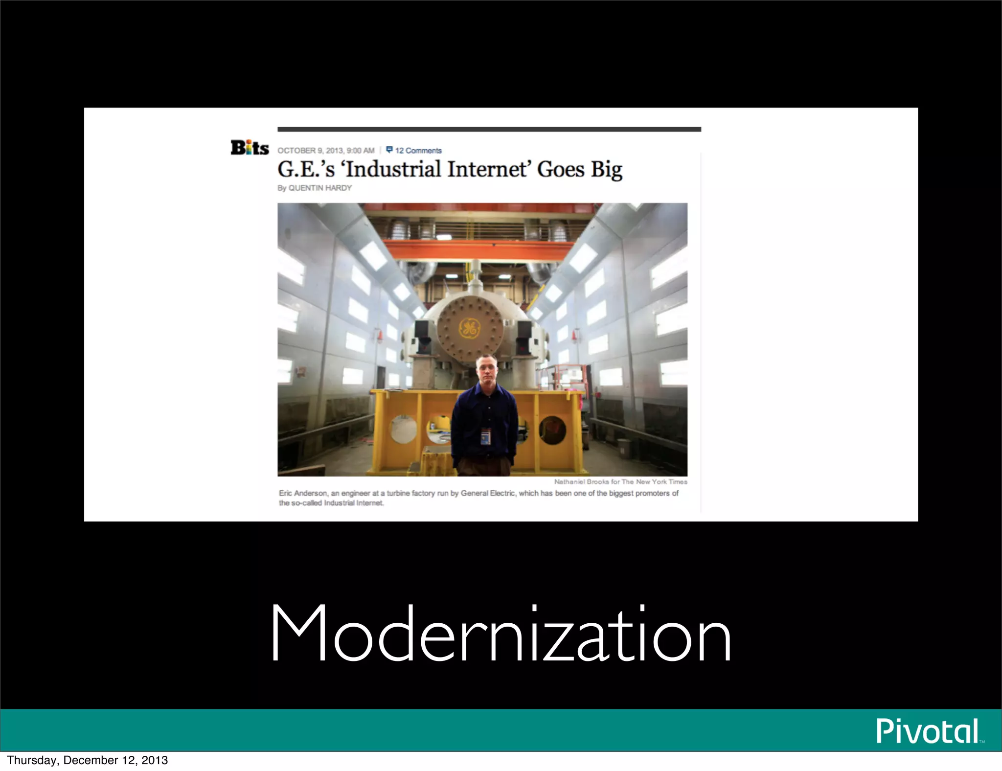 Modernization
Thursday, December 12, 2013
 