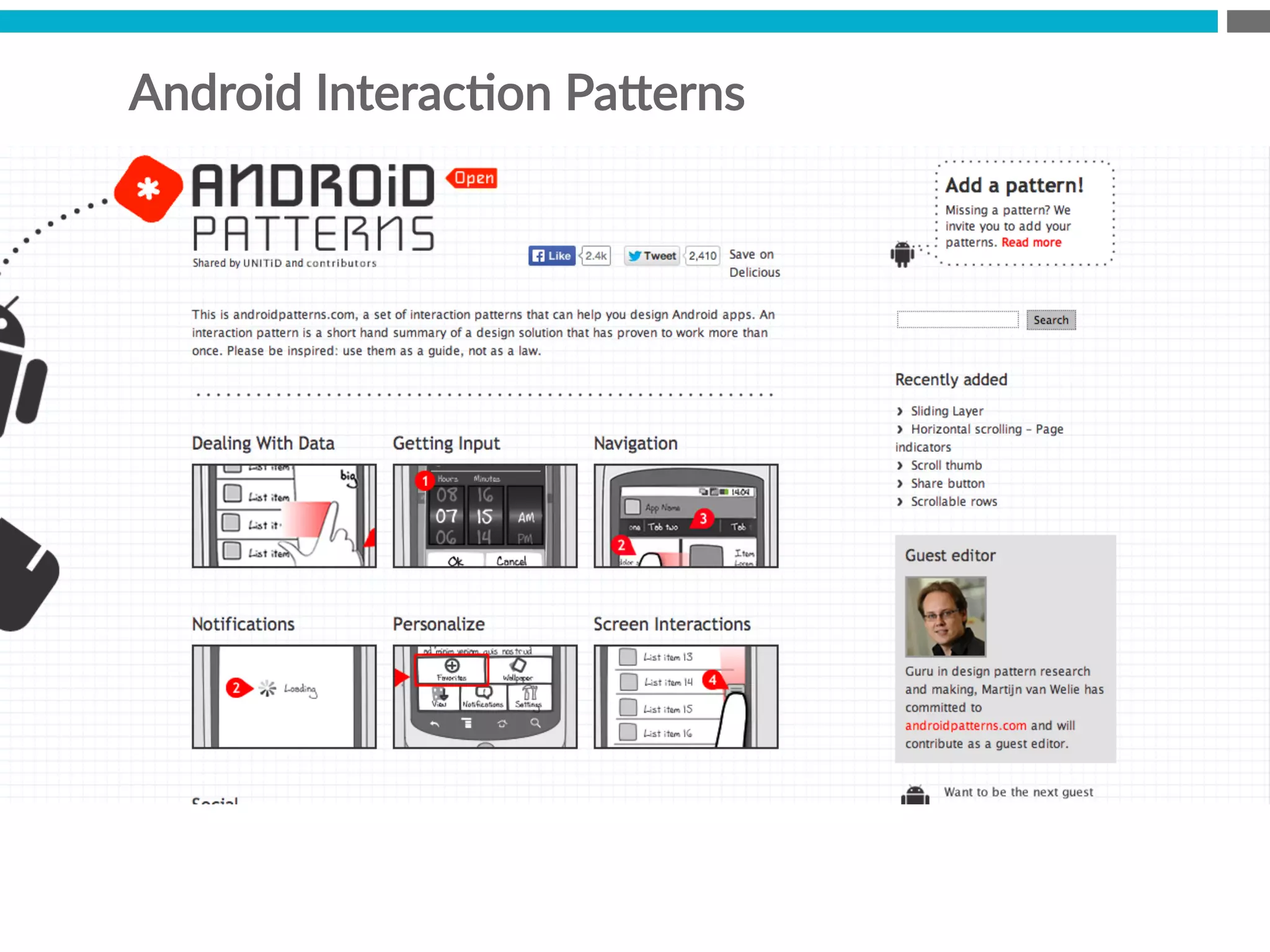 Android  InteracBon  Pa[erns
 